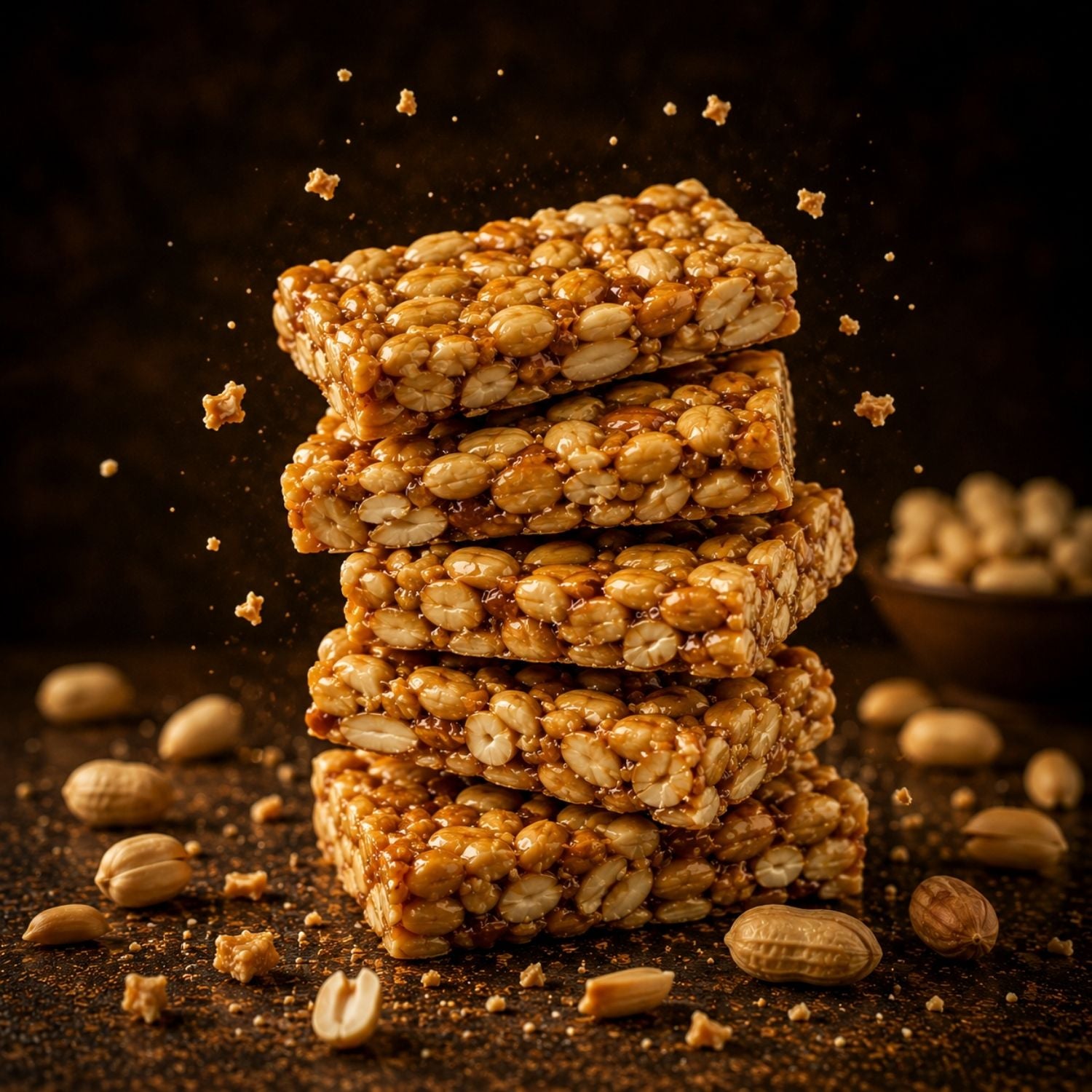 Full dabba peanut chikki - 60 pieces