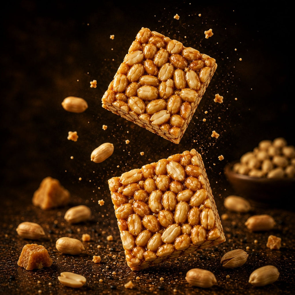 Full dabba peanut chikki - 60 pieces